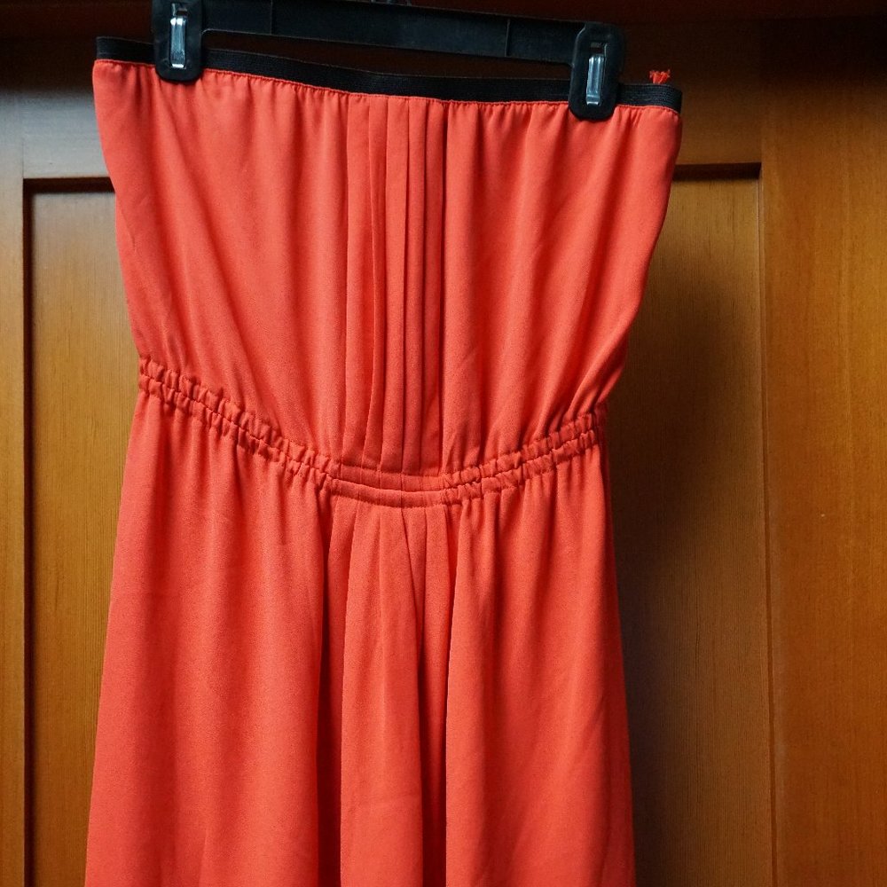 Rachel Roy Size Medium Strapless Dress with Fitted Waist
